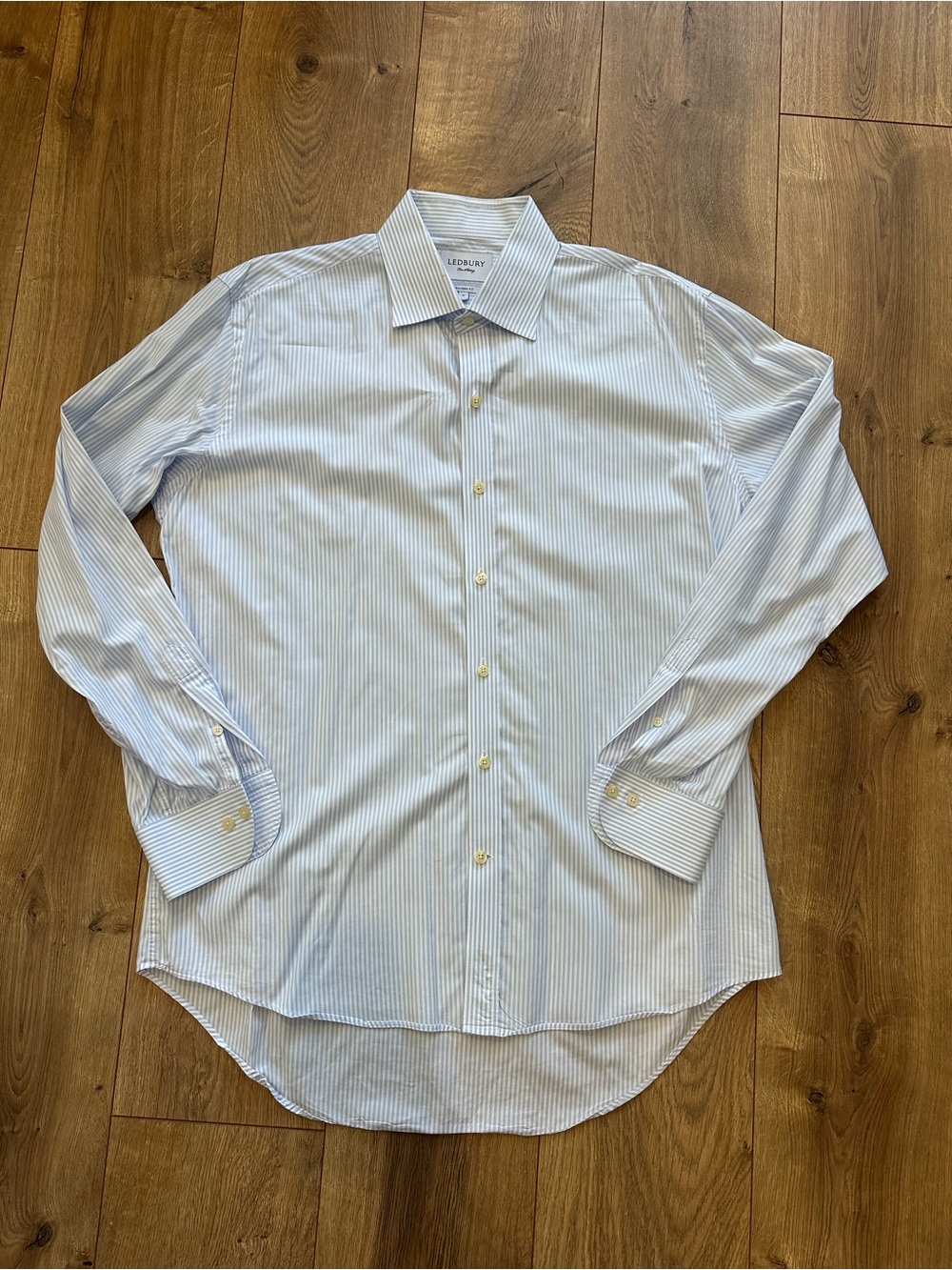 Ledbury Tailored Blue Stripe Dress Shirt